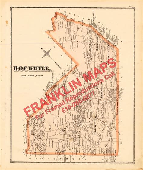 Combination Atlas Map of Bucks County, Pennsylvania, J. D. Scott, 1876 ...