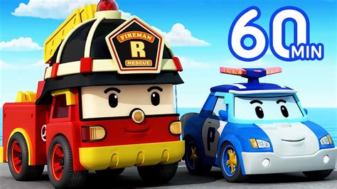 Robocar POLI 1 Hour Clip | Rescue from a Cliff | Cartoon for Kids | Robocar POLI TV - YouTube