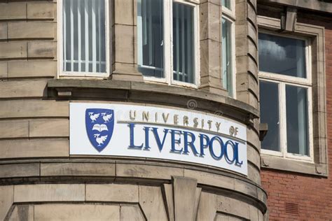 Liverpool, UK - 14th June 2014, University of Liverpool Logo and Branding Editorial Photo ...