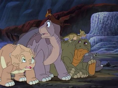 The Land Before Time. Spike was always my favorite... he was like the Eeyore of the bunch ...