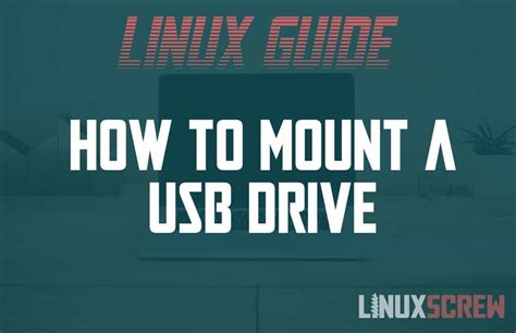 Mount a USB Stick/Drive in Linux [HowTo, Tutorial]