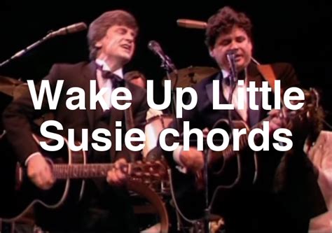 Wake Up Little Susie chords by The Everly Brothers - Spy Tunes