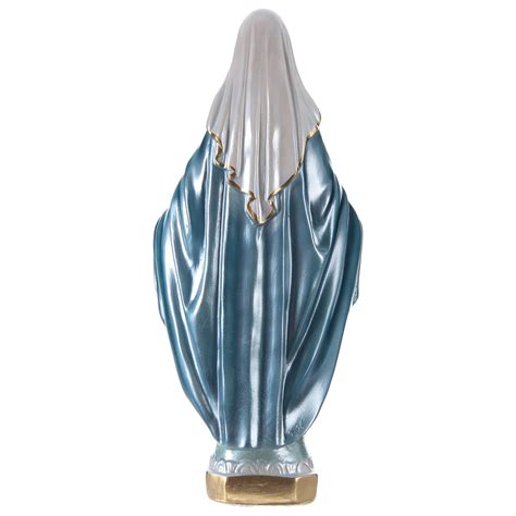 Our Lady of Grace statue in pearlized plaster, 33 cm | online sales on HOLYART.com