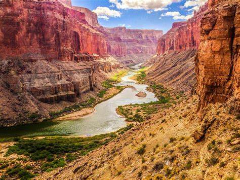 Nakoweap Delta & Colorado River in the Grand Canyon National Park # ...