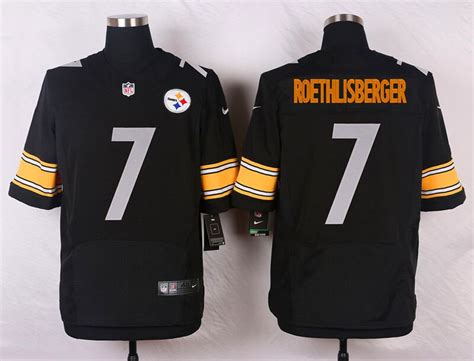 Men's Nike Pittsburgh Steelers #7 Ben Roethlisberger Black Stitched NFL ...