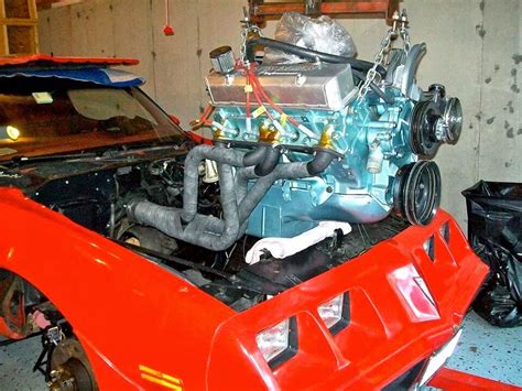 Michael Vaughn 1973 SD 455 engine going into engine bay – fastest . Pontiacs . ever