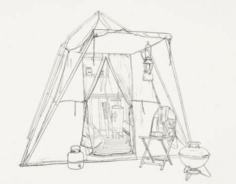 shelter tent design drawing | Dornob