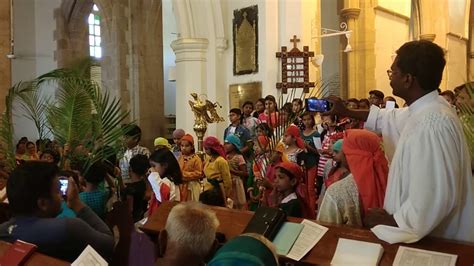 Palm Sunday Sunday school children skit at All saints cathedral Nagpur ...