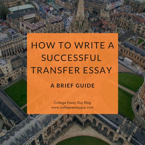 How to Write a Successful College Transfer Essay 2023