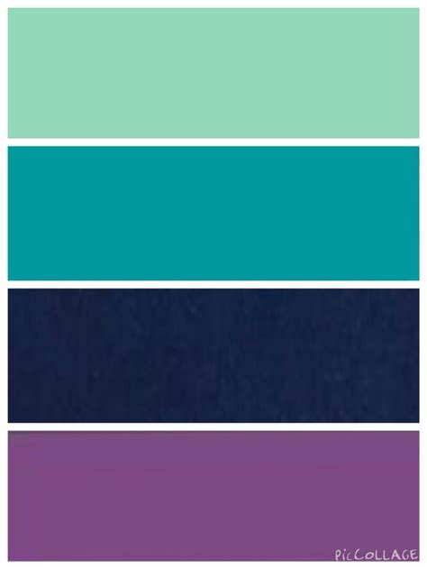 Turquoise color scheme, Purple color schemes, Teal color palette