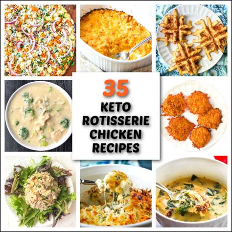 35 Keto Rotisserie Chicken Recipes | everything from soup to dips!