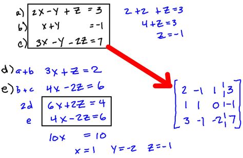 Solving Systems Of Linear Equations With Matrices — db-excel.com