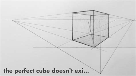 How To DRAW a PERFECT CUBE. - YouTube