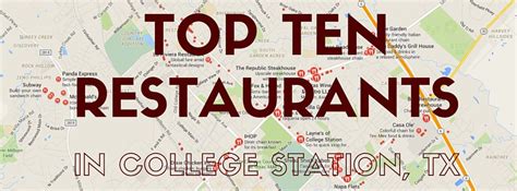 10 Best Restaurants in College Station