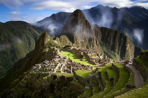 HD wallpaper: aerial photo of ruins, Machu Picchu, mountains, landscape, Peru | Wallpaper Flare