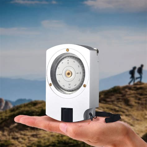 Eyeskey Professional Handheld Compass Aluminum Positioning Azimuth Measurement Multifunction Map ...