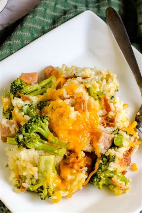 Instant Pot Duo Crisp Broccoli and Rice Casserole with Ham • Bake Me Some Sugar