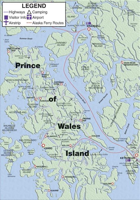 Prince of Wales Island Map | Alaska, North to alaska, Island map