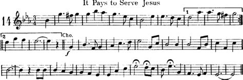 It Pays To Serve Jesus | Free Violin Sheet Music