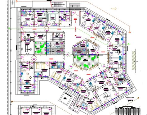 Hospital Layout plan dwg file - Cadbull