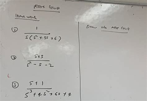 Solved find root locus Each Question by Following all rules | Chegg.com