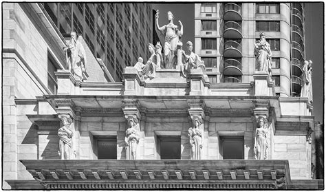 Statues on West Facade of the Supreme Court (Appellate Division) Building, New York City ...