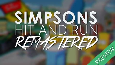 Simpsons Hit&Run Remastered | Preview - YouTube