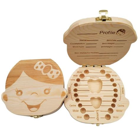 Wooden Teeth Box – shopzone | Tooth box, Baby storage, Kids teeth