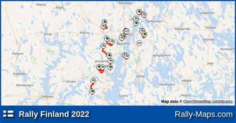 Maps | Rally Finland 2022 [WRC] | Rally-Maps.com