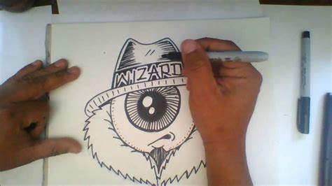 How to draw graffiti character '' one eye cholo'' - Como dibujar un ...