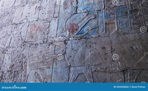 Ancient Wall Paintings in the Temple of Hatshepsut Stock Footage - Video of building, painting ...