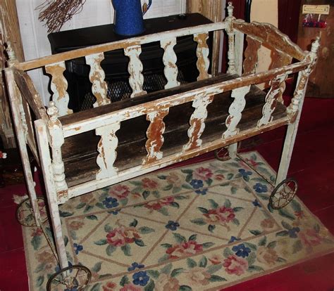 Log Cabin Antiques & Gifts: Awesome crib on wheels