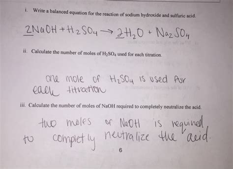 i. Write a balanced equation for the reaction of | Chegg.com