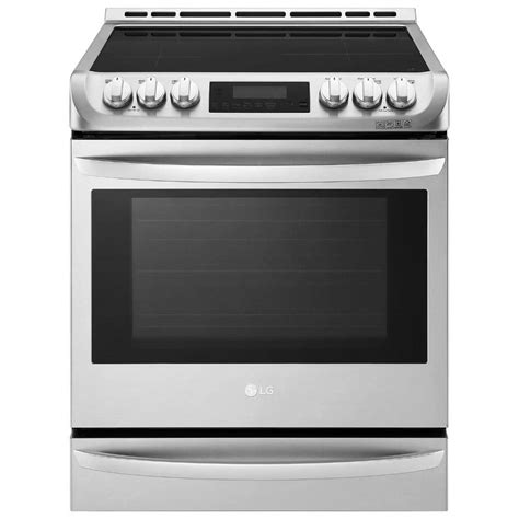 LG Electronics 6.3 cu. ft. 30 in. Slide-In Electric Range with ProBake Convection, Induction and ...