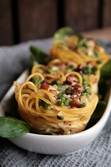 Tasty Spaghetti Muffins à la Carbonara - Blueberry Vegan