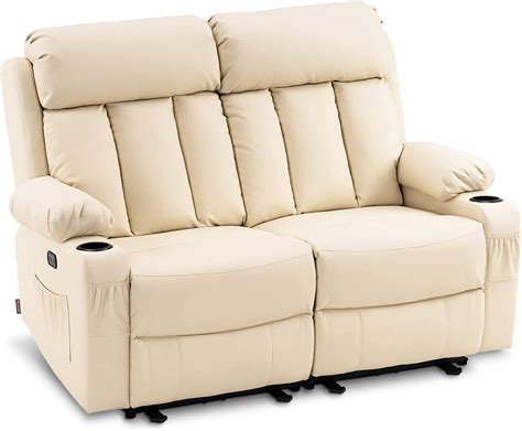 Mcombo Power Loveseat Recliner, Electric Reclining Loveseat Sofa with ...