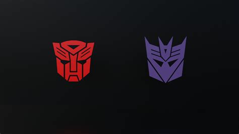 Transformers Decepticon And Autobot Logo