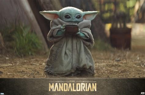 Star Wars: The Mandalorian - The Child with Soup Wall Poster, 22.375" x ...