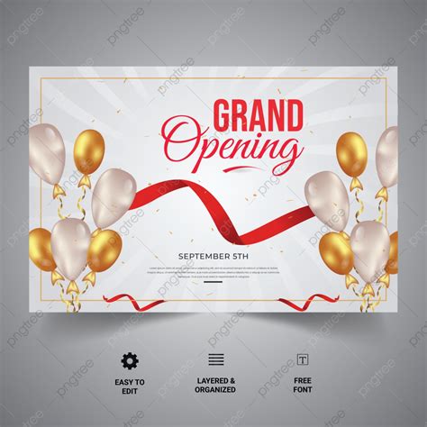 Creative Grand Opening Design Template Free Download Template Download ...