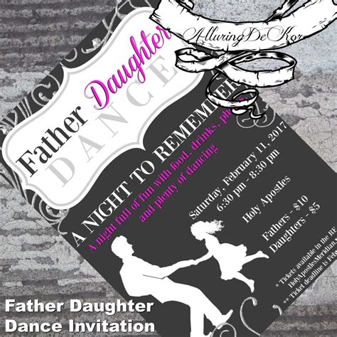 Father Daughter Dance Invitation