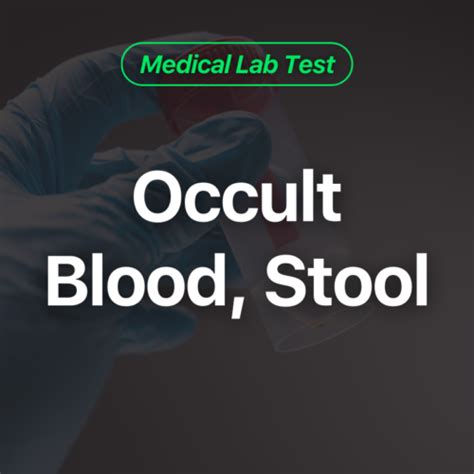 Occult Blood, Stool Medical Test - Wittmer Rejuvenation Clinic