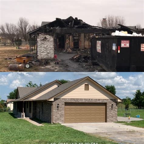 Fire Damage Repair Before & After - Paul Davis of Tulsa