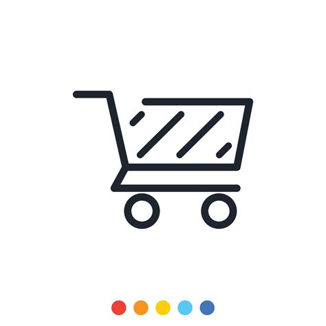 Shopping cart icon,Outline shopping cart icon. 11543268 Vector Art at ...