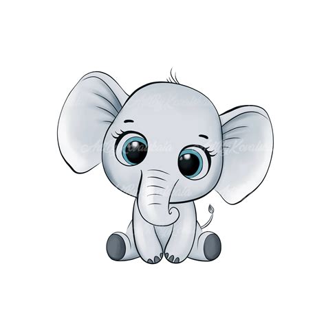 Elefant Clipart Elefant PNG Digitaler Download - Etsy.de