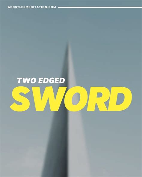 Two Edged Sword – Apostle's Meditations