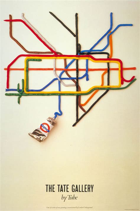 Tate by Tube poster, by David Booth