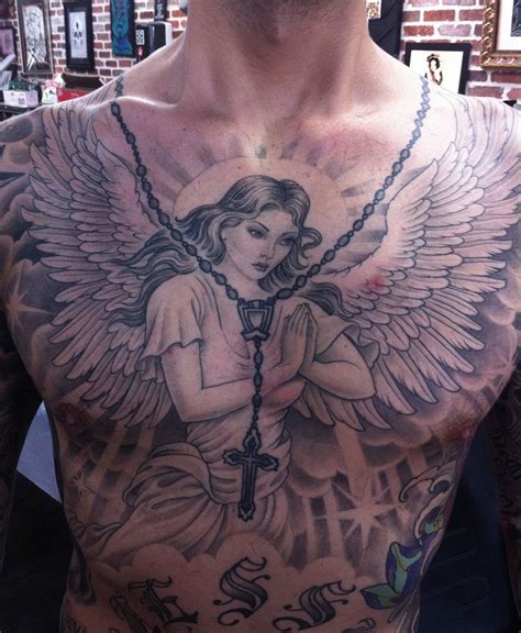 Angel Chest Tattoo Designs, Ideas and Meaning - Tattoos For You