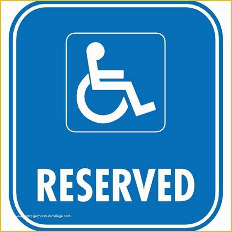 Reserved Parking Sign Template Free Of Reserved Parking Vector Road Sign Download at ...