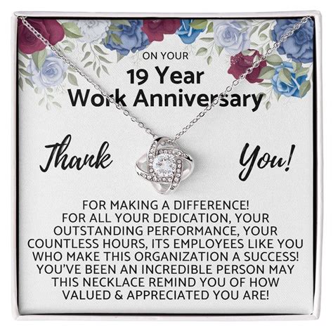 Happy 19th Year Work Anniversary 19 Year Job Work Service - Etsy