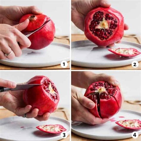 How to Cut a Pomegranate & Get The Seeds Out {Step-by-Step} - Feel Good ...